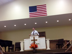 Seth Preaching in Kansas