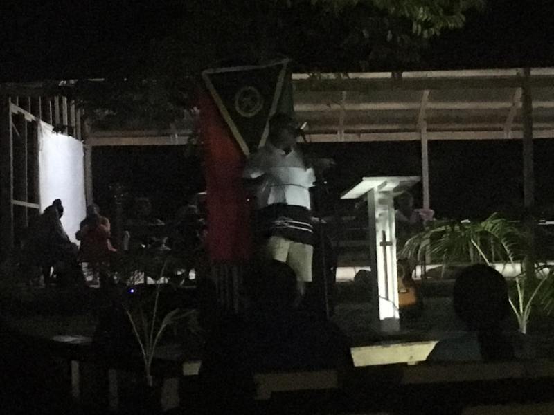 Francky sharing his testimony at the missions conference (sorry for the poor quality)