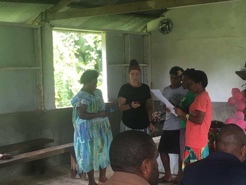 Singing a special at church