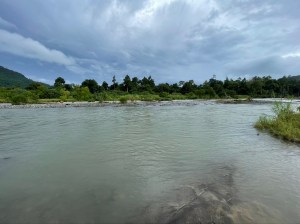 Where the road was...